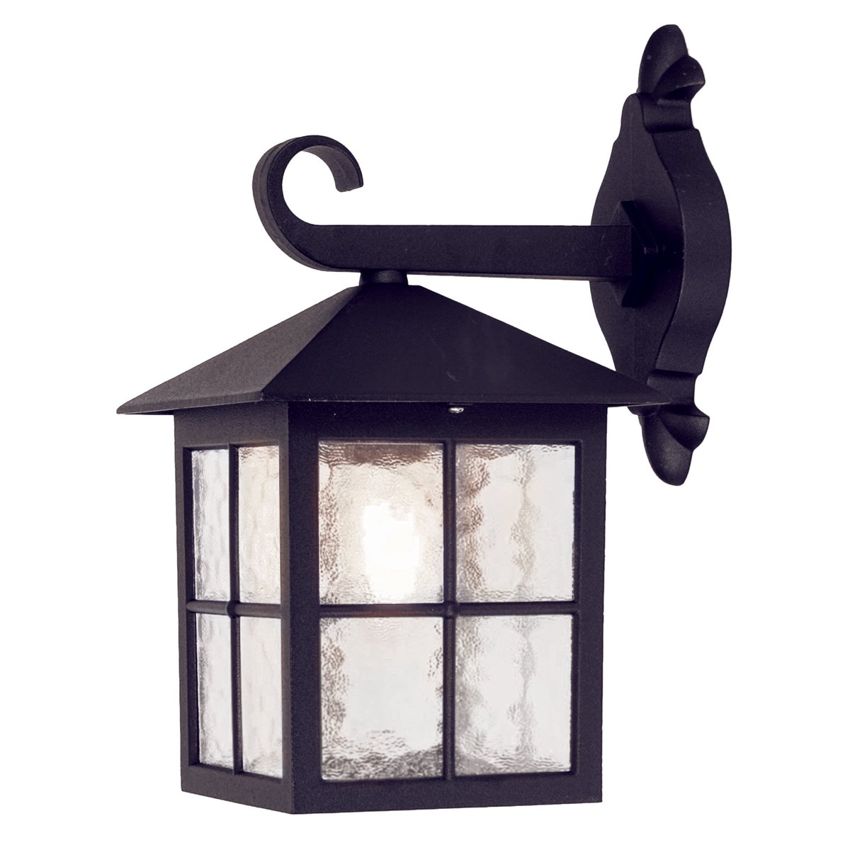 Elstead Lighting Winchester Outdoor 1-Light DOWN Wandleuchte Schwarz E27 IP43