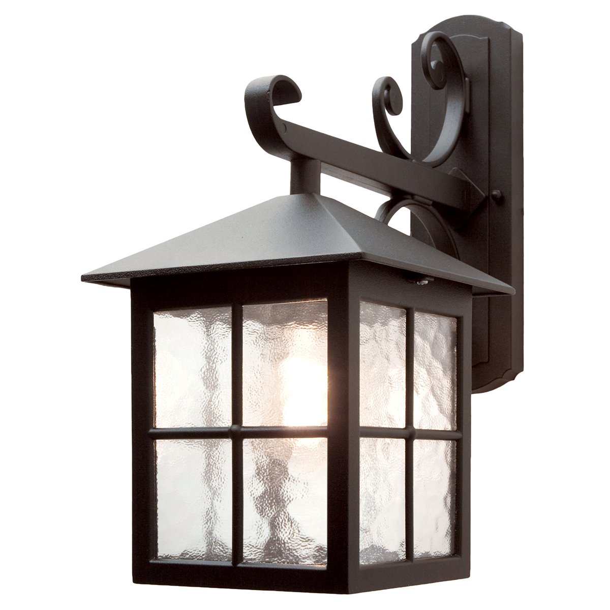 Elstead Lighting Winchester Outdoor 1-Light DOWN Wandleuchte Schwarz E27 IP43