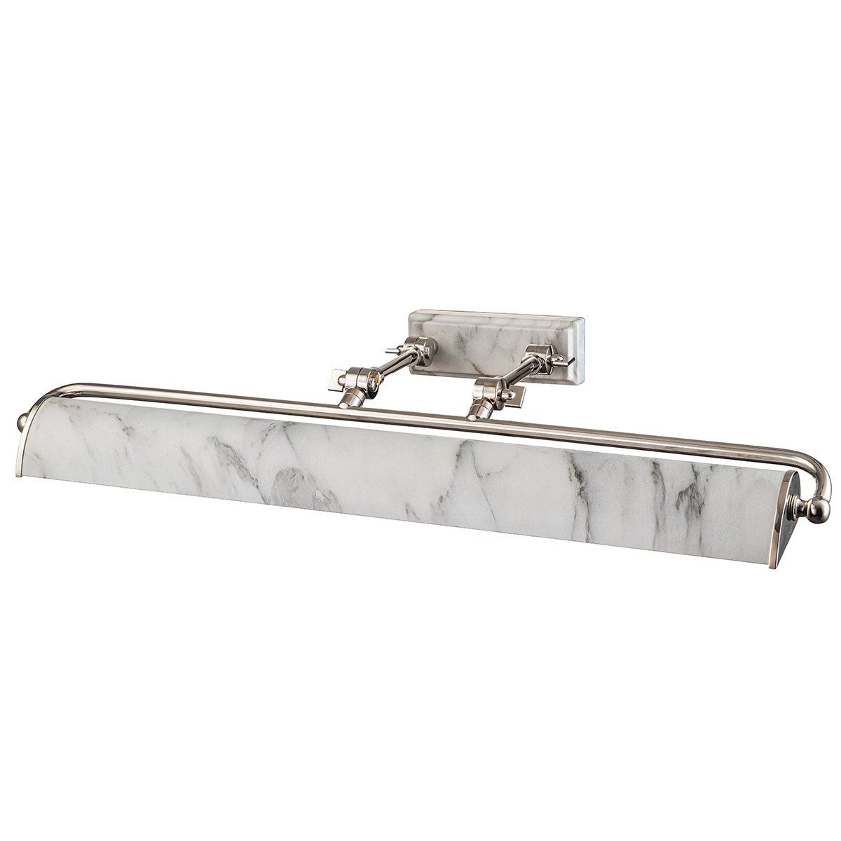 Elstead Lighting Winchfield Bilderleuchte Large 4-Light Messing antik Marmoreffekt 70cm