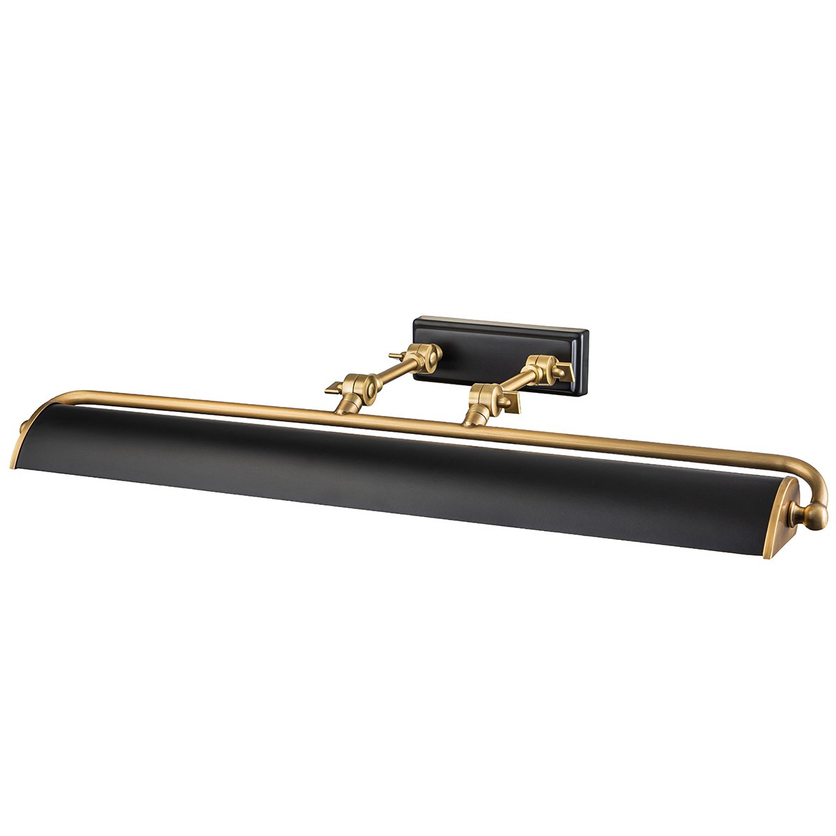 Elstead Lighting Winchfield Bilderleuchte Large 4-Light Messing antik Schwarz matt 70cm