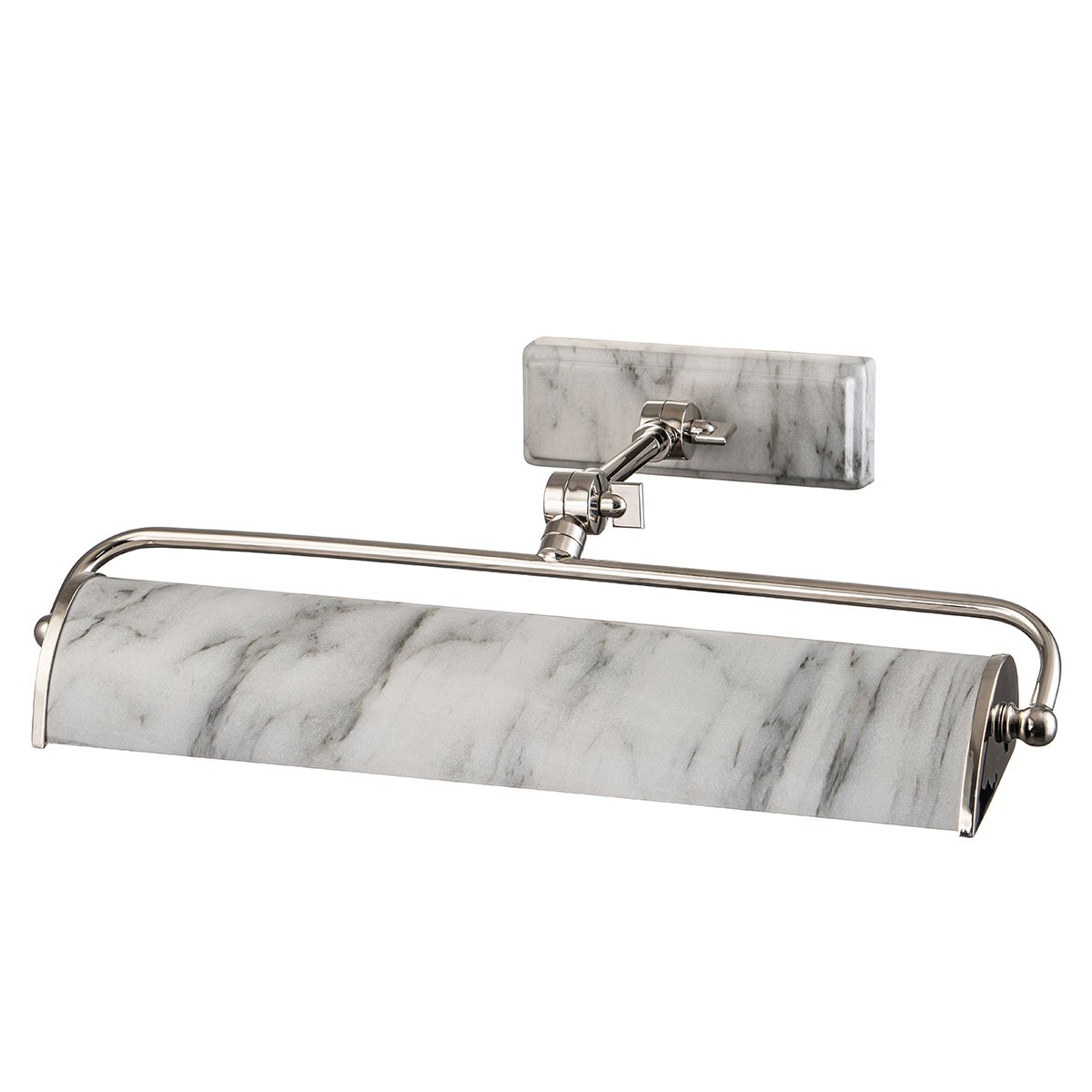 Elstead Lighting Winchfield Bilderleuchte Medium 2-Light Messing antik Marmoreffekt 45cm