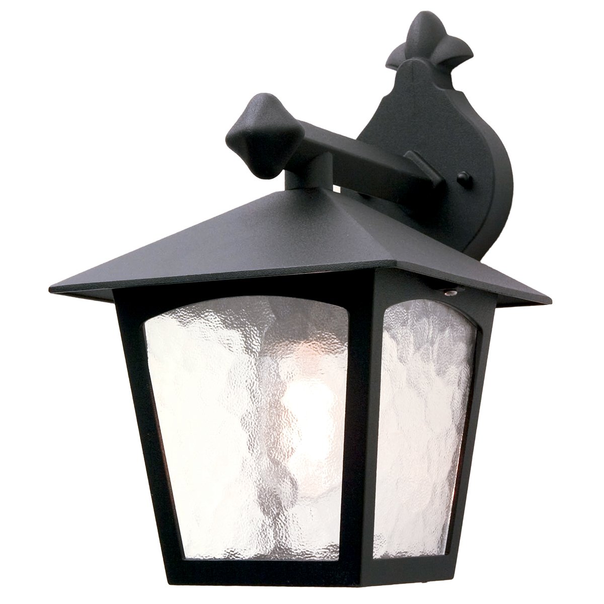 Elstead Lighting York Outdoor 1-Light DOWN Wandleuchte Schwarz E27 IP43