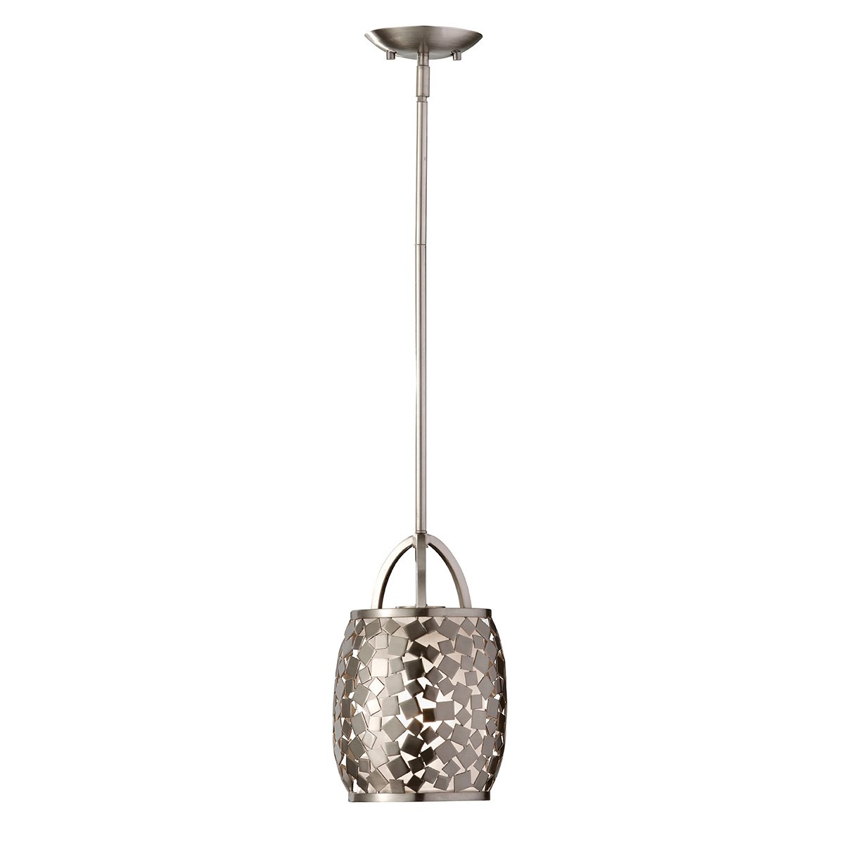 Elstead Lighting Zara 1-Light Mini Pendelleuchte 1-flammig stahl geb�rstet