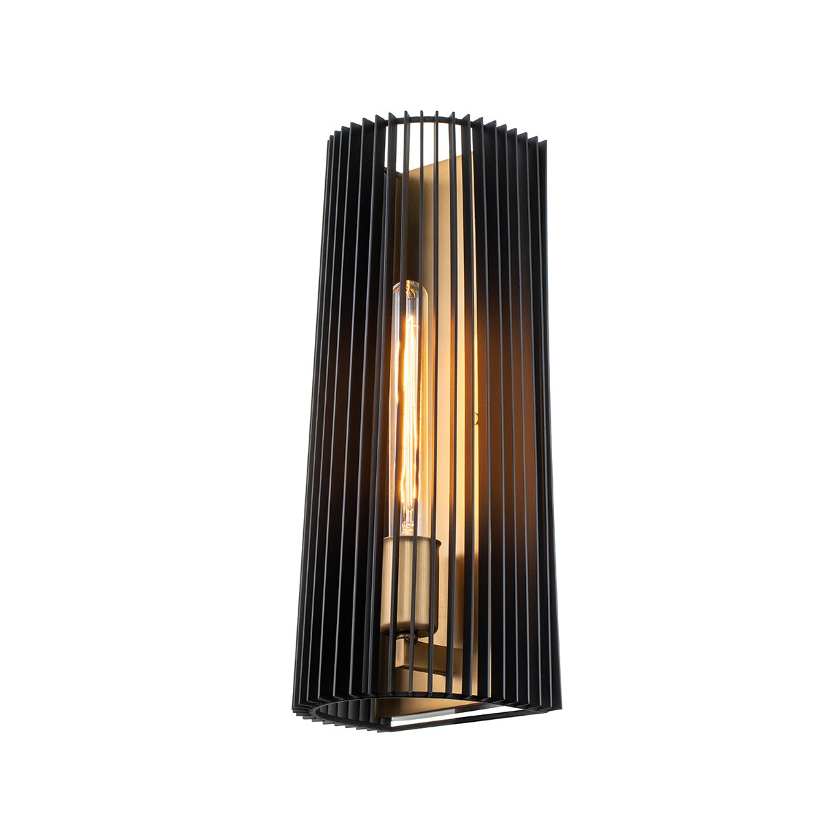 Elstead Linara 1-flammige Wandleuchte schwarz messing