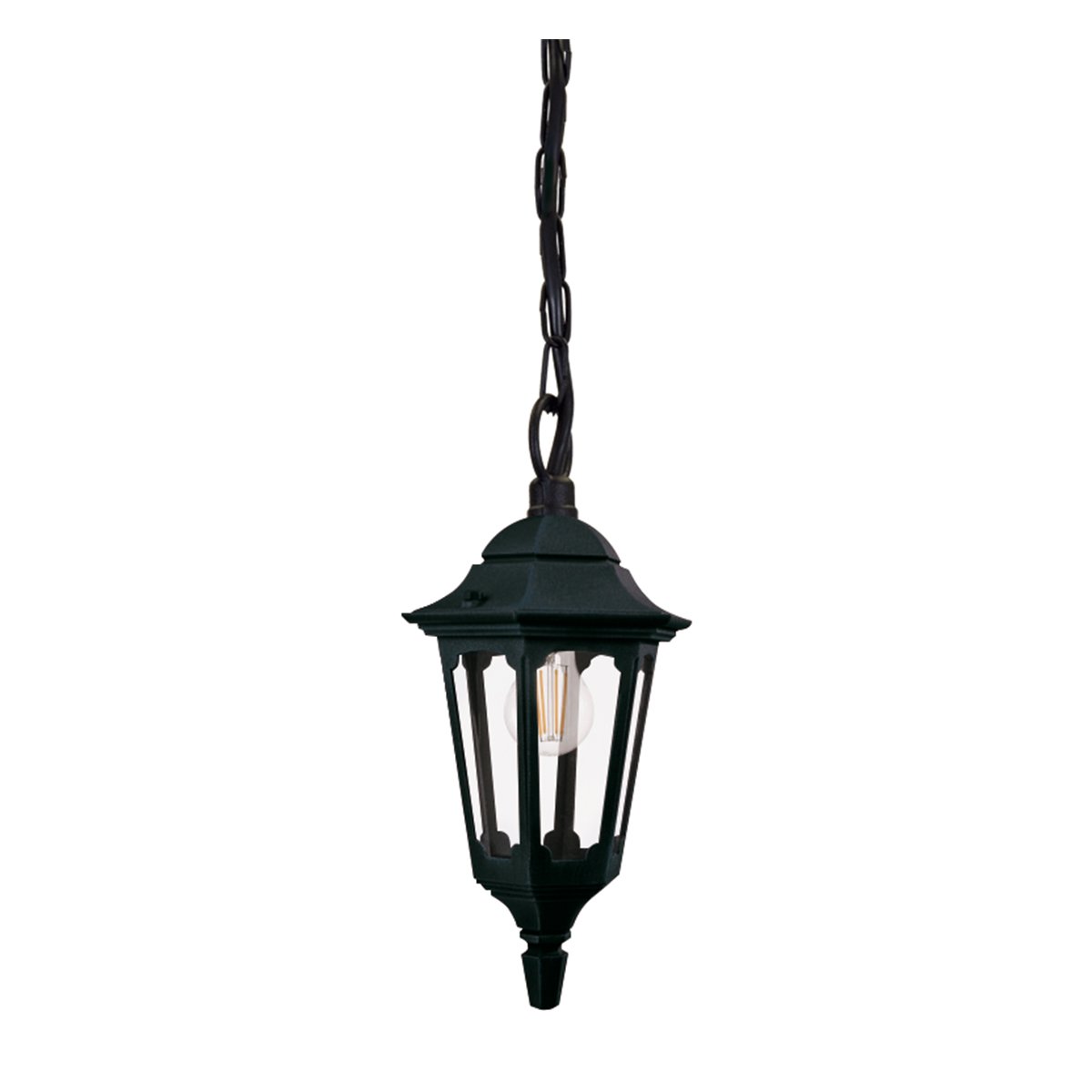 Elstead Parish Au�enpendelleuchte Laterne schwarz E27 35cm