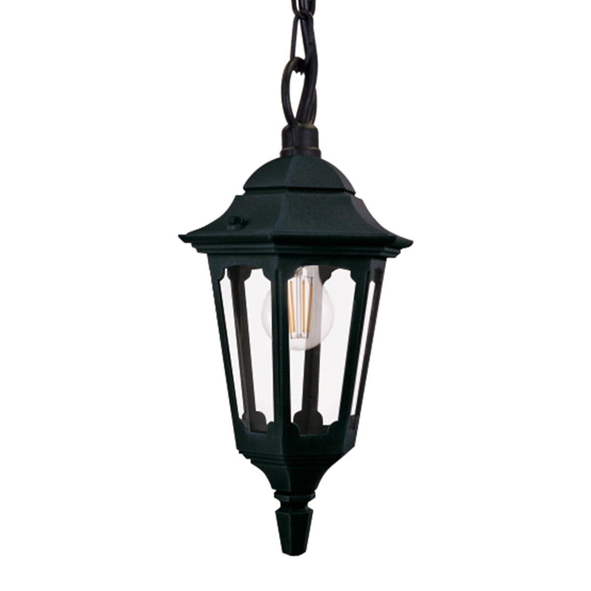 Elstead Parish Au�enpendelleuchte Laterne schwarz E27 42cm