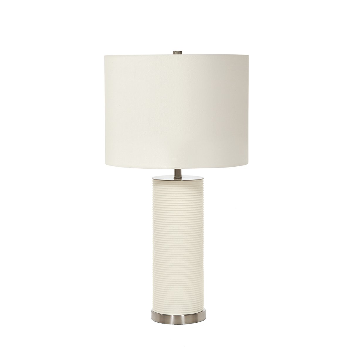 Elstead Ripple Tischlampe 1-flammig Wei� E27