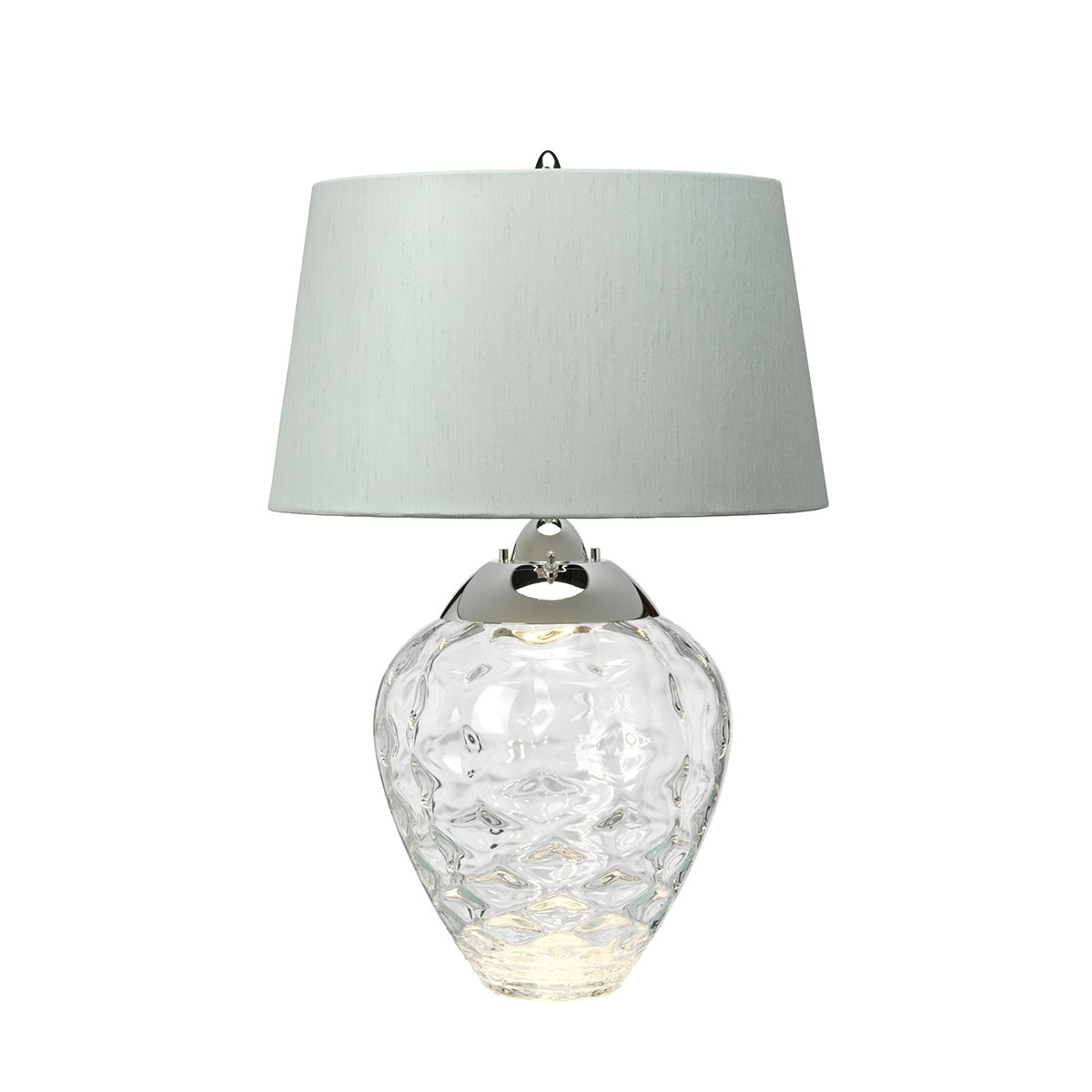 Elstead Samara Tischlampe klein Klar Schirm hellgr�n 72cm