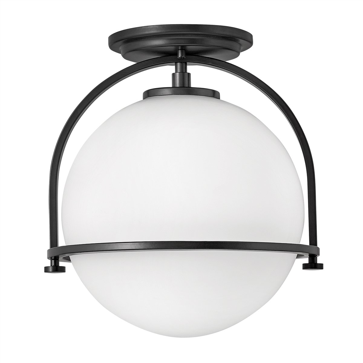 Elstead Somerset Deckenleuchte 1-flammig schwarz opal 28cm E27