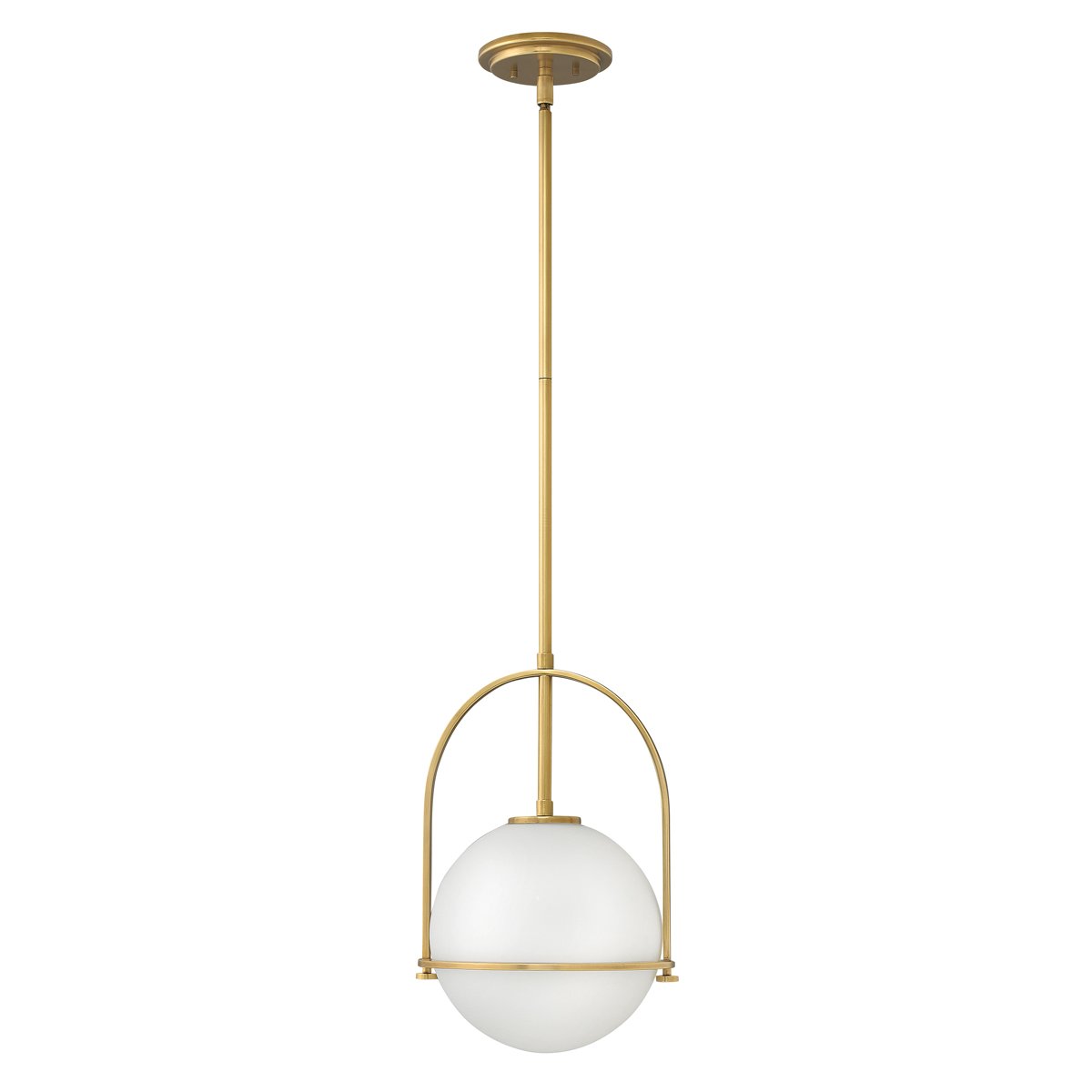 Elstead Somerset H�ngeleuchte 1-flammig Messing opal E27