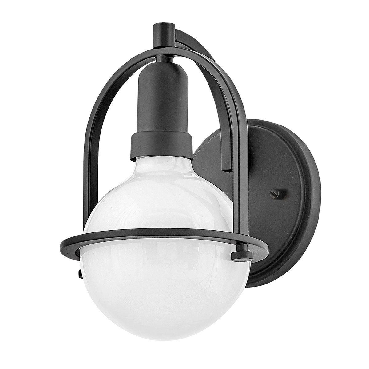 Elstead Somerset Wandleuchte 1-flammig schwarz opal E27