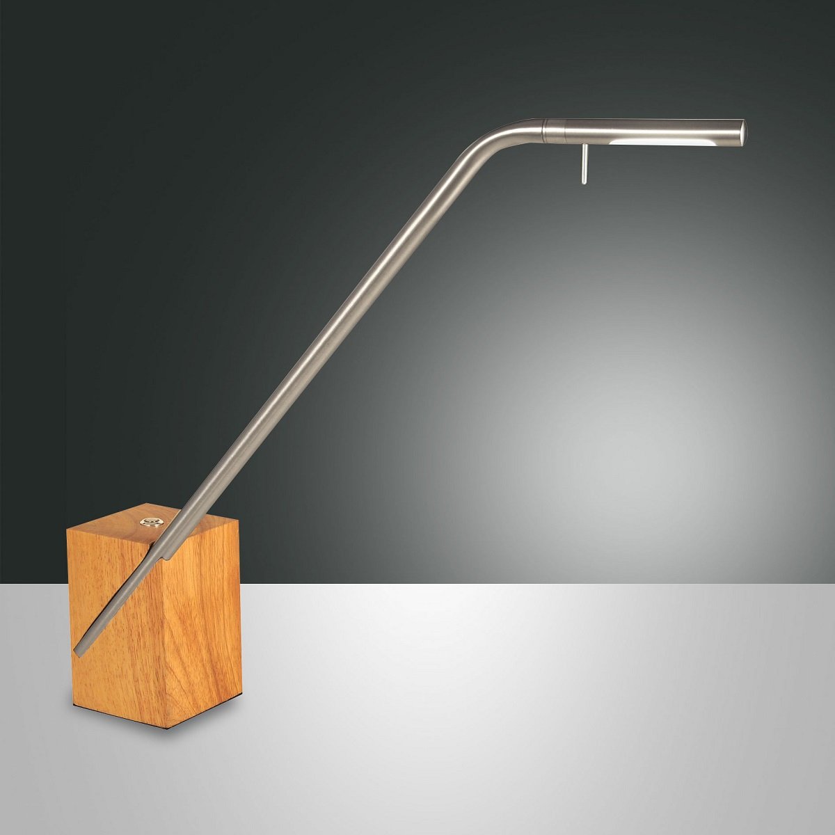 FABAS LUCE 3385-30-178 Tischleuchte Viktor Nickel dimmbar