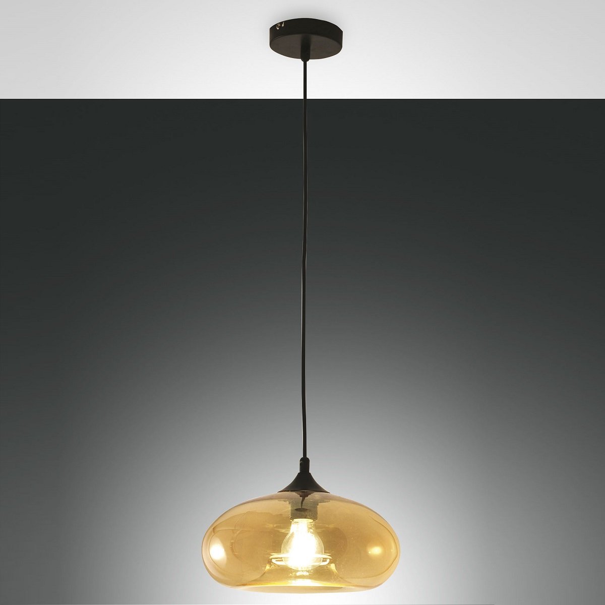 FABAS LUCE 3489-40-125 Pendelleuchte Ela amber 27cm