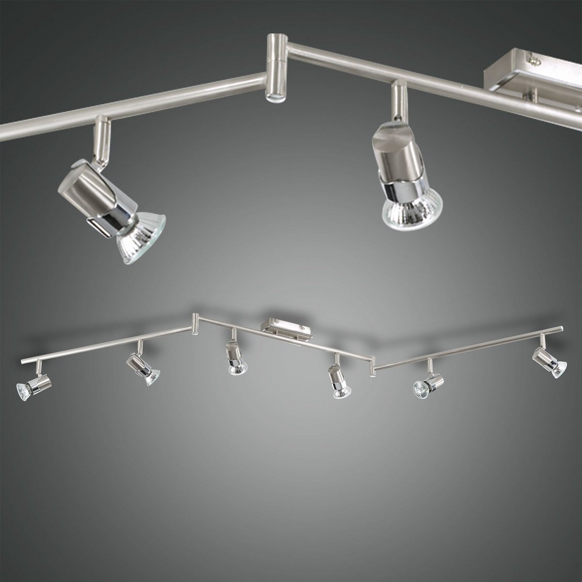 FABAS LUCE No. 2554-86-178 SpotALICE 6-flammig nickel satiniert