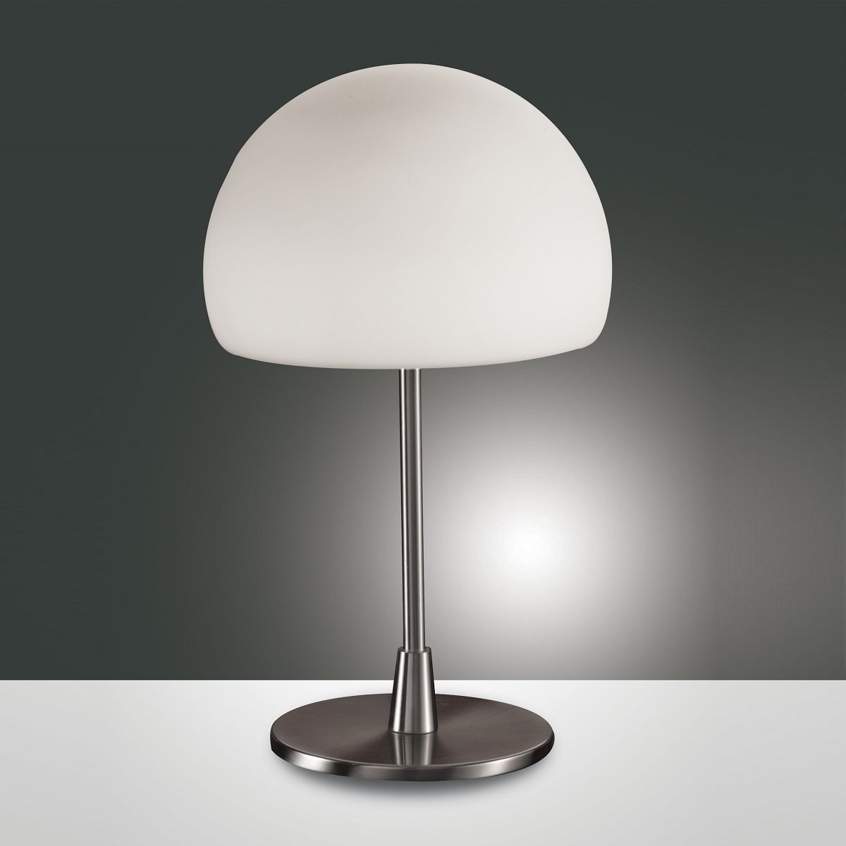 FABAS LUCE No. 2654-31-178 Tischleuchte GAIA big nickel satiniert