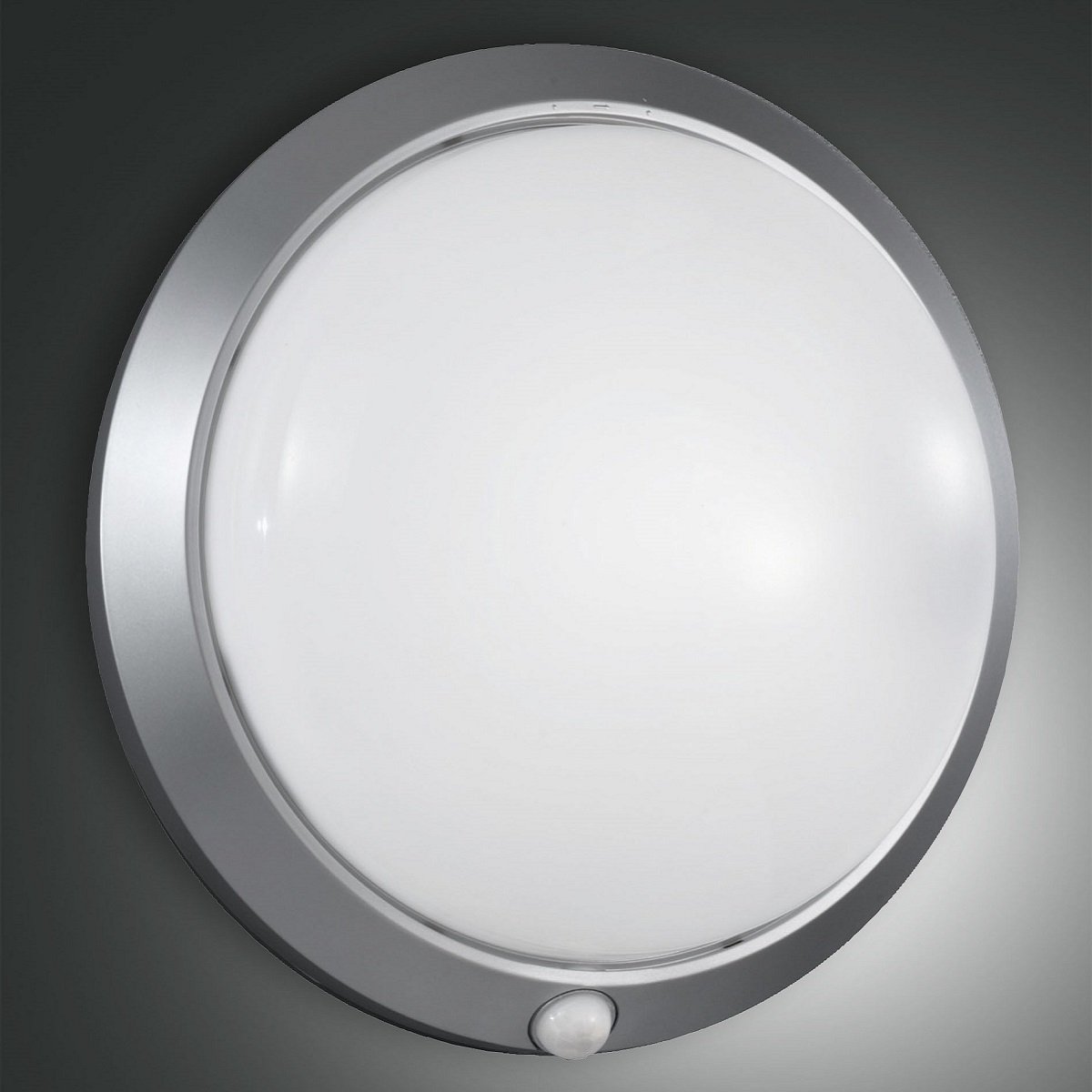 FABAS LUCE No. 2796-61-137 Deckenleuchte ARMILLA silber IP 44 mit Bewegungsmelder