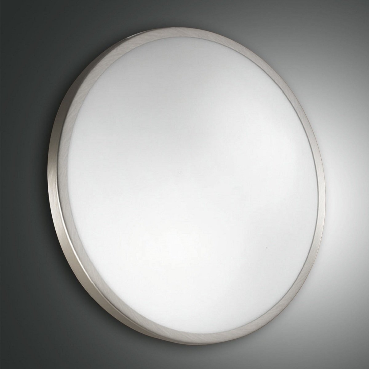 FABAS LUCE No. 3167-61-178 Deckenleuchte PLAZA LED D.30 IP41 nickel satiniert