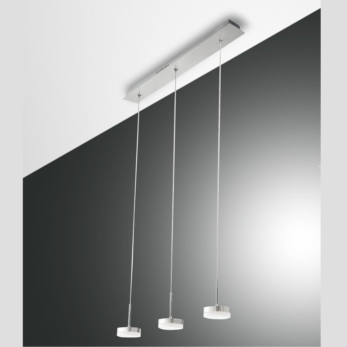FABAS LUCE No. 3239-47-212 Pendelleuchte DUNK LED 3-flammig, alu geb�rstet
