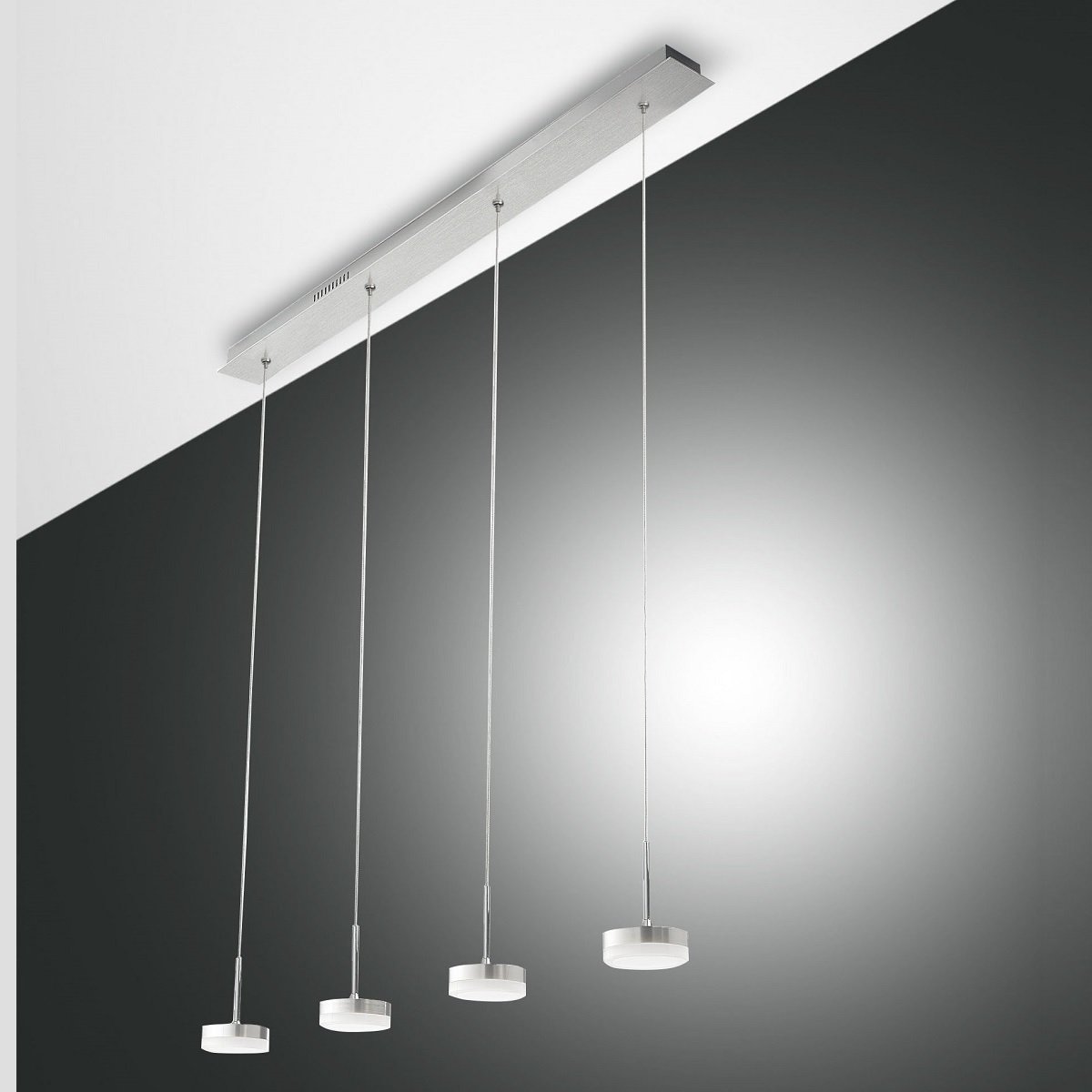 FABAS LUCE No. 3239-49-212 Pendelleuchte DUNK LED 4-flammig, alu geb�rstet