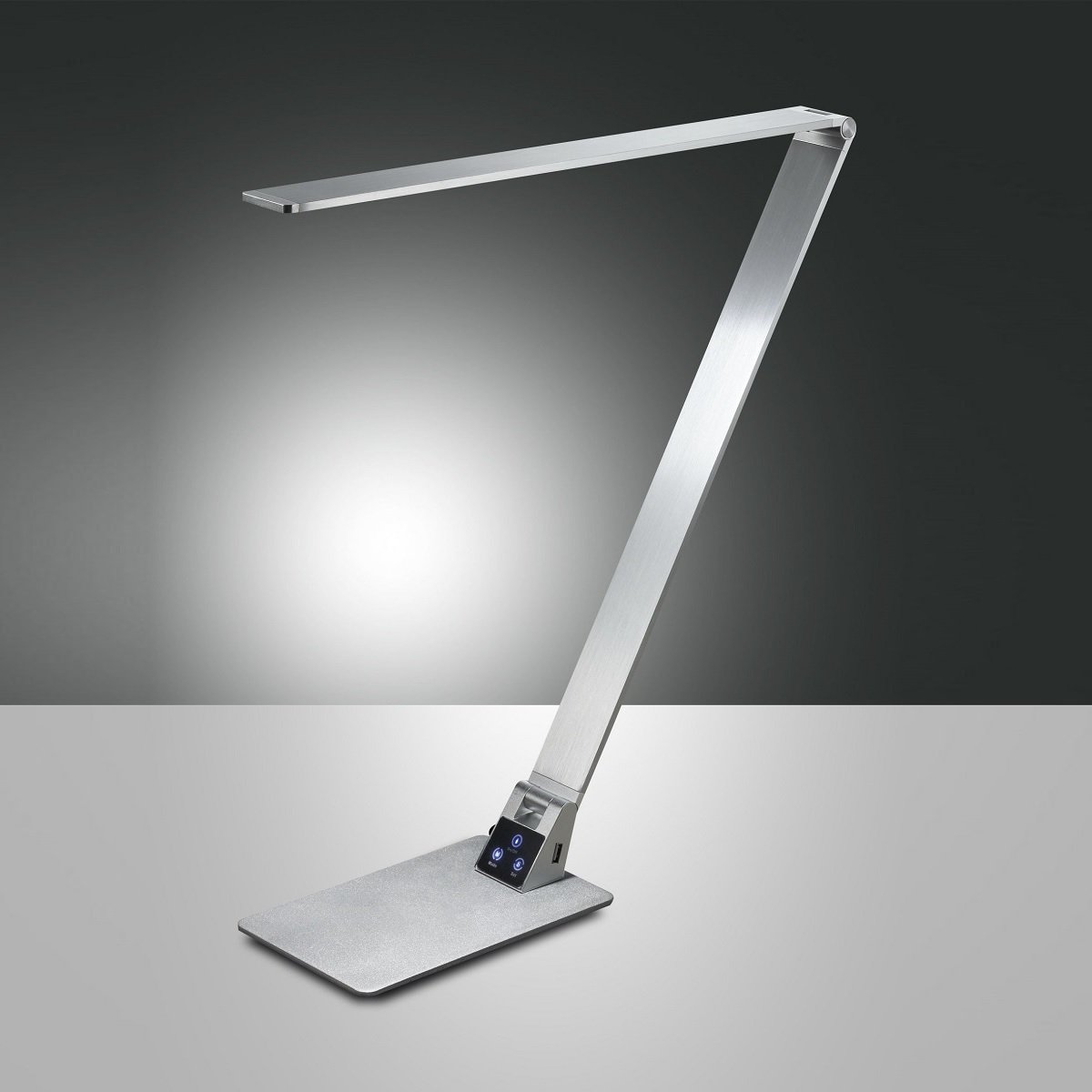 FABAS LUCE No. 3265-30-212 Tischleuchte WASP aluminium geb�rstet