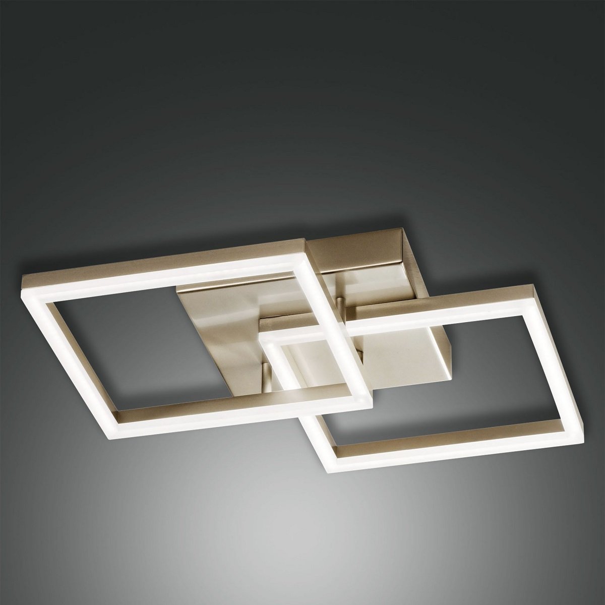 FABAS LUCE No. 3394-22-225 LED Deckenleuchte Bard 45x45 gold edelmatt dimmbar