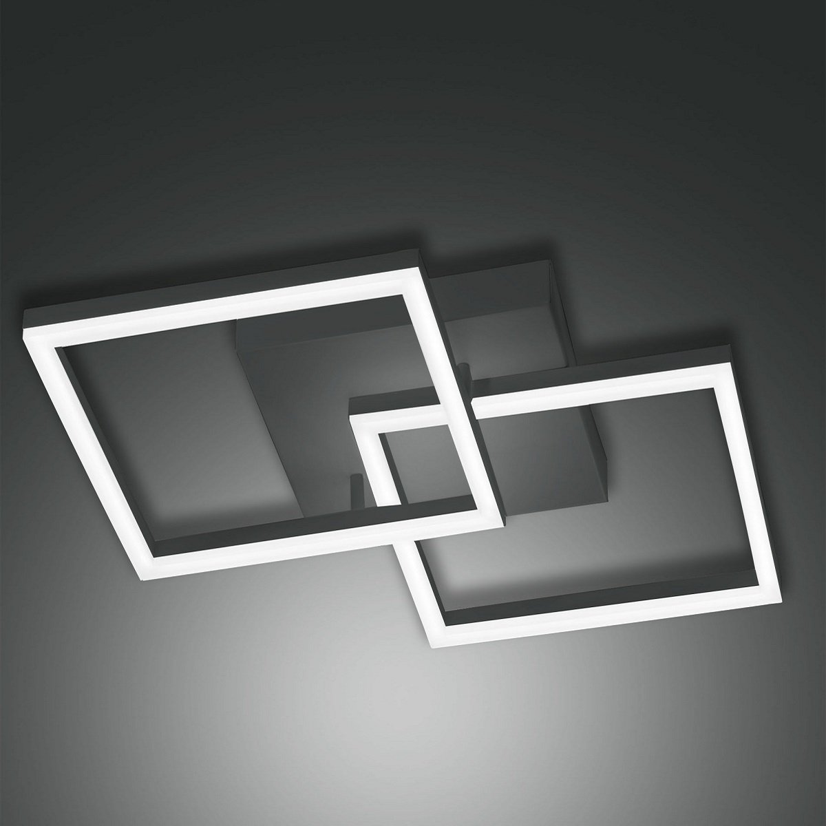 FABAS LUCE No. 3394-22-282 LED Deckenleuchte Bard 45x45 anthrazit dimmbar