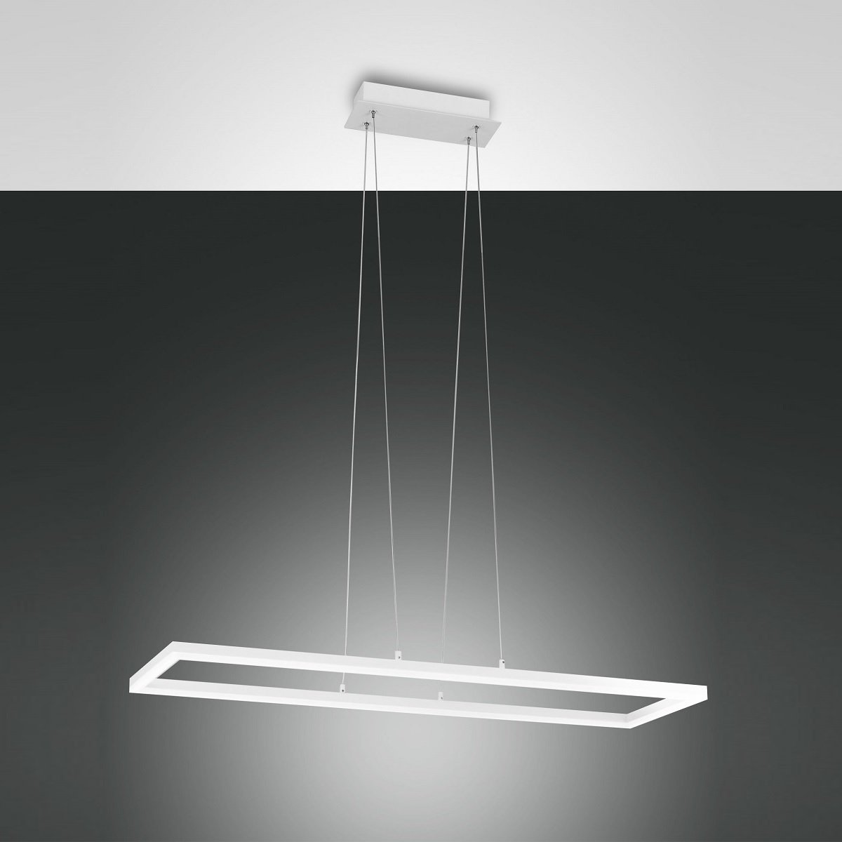 FABAS LUCE No. 3394-45-102 LED Pendeleuchte Bard weiss 92x32 dimmbar