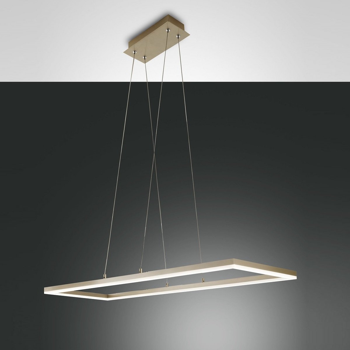 FABAS LUCE No. 3394-45-225 LED Pendeleuchte Bard gold edelmatt 92x32 dimmbar