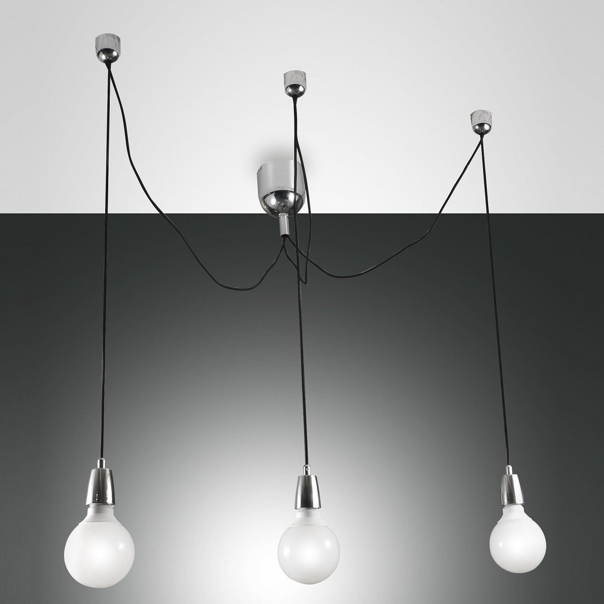 FABAS LUCE No. 3473-47-138 Pendelleuchte Blog E27 3-flammig chrom, schwarz