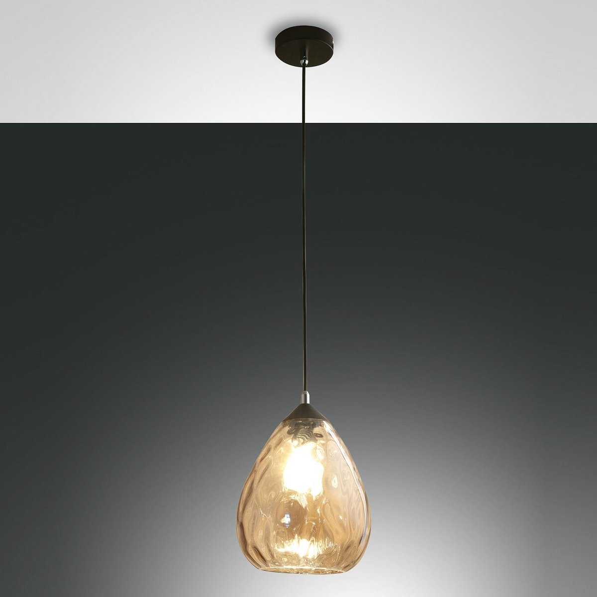 FABAS LUCE No. 3518-40-125 Pendelleuchte Gisella E27 1-flammig amber