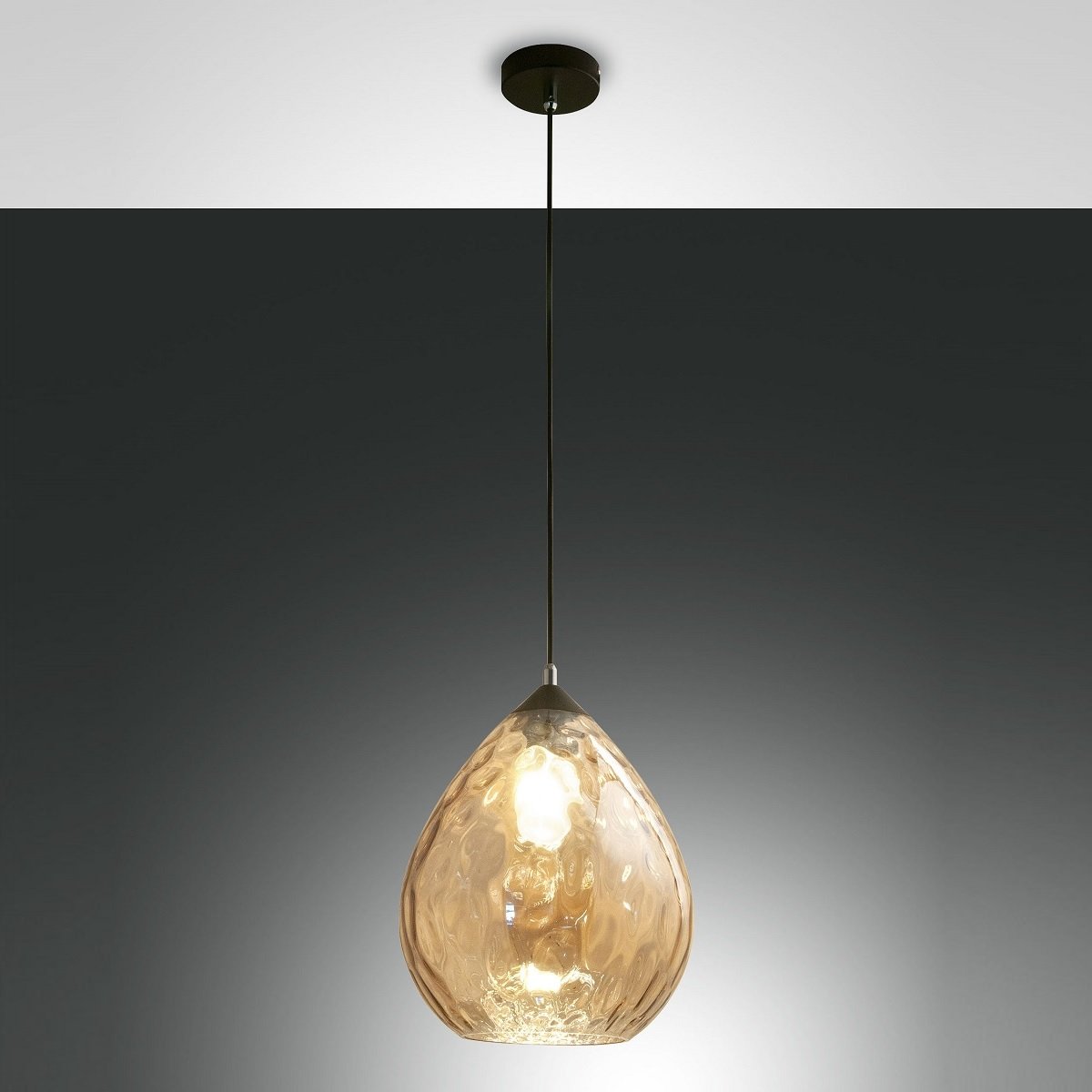 FABAS LUCE No. 3518-45-125 Pendelleuchte Gisella E27 1-flammig amber �26cm