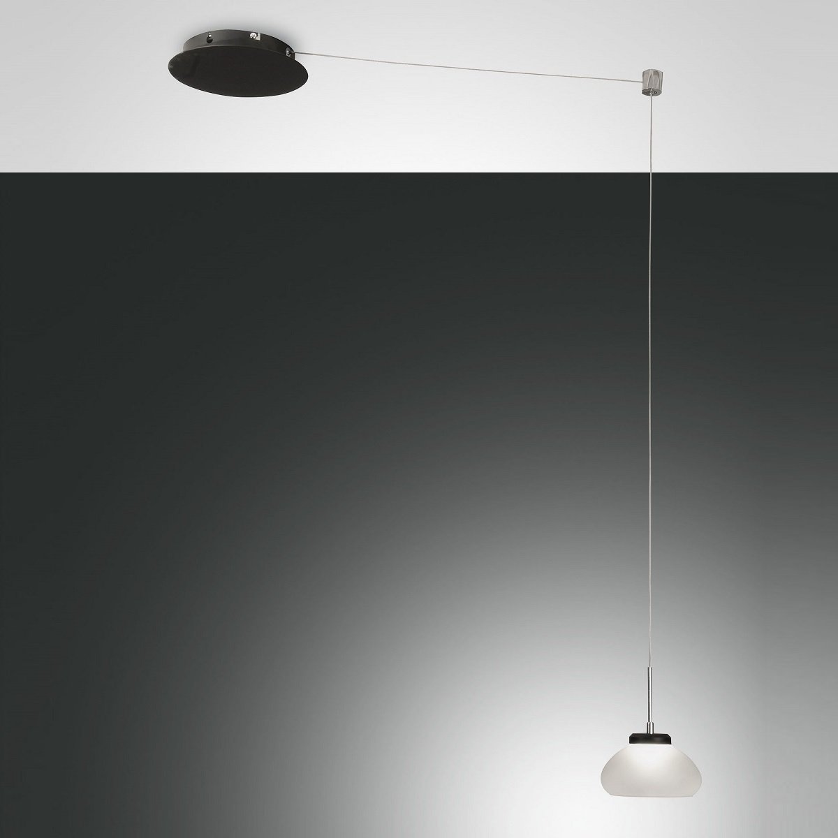 FABAS LUCE No. 3547-41-102 Pendelleuchte Arabella Wei� 14 cm Umlenker
