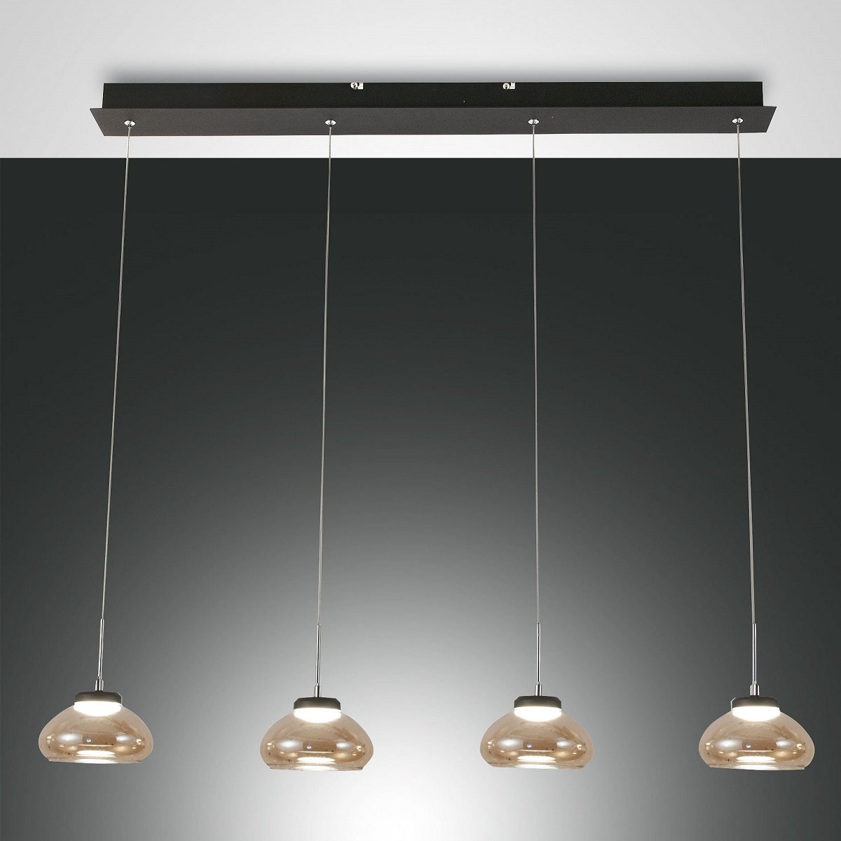 FABAS LUCE No. 3547-48-125 Pendelleuchte Arabella 4-flammig Amber