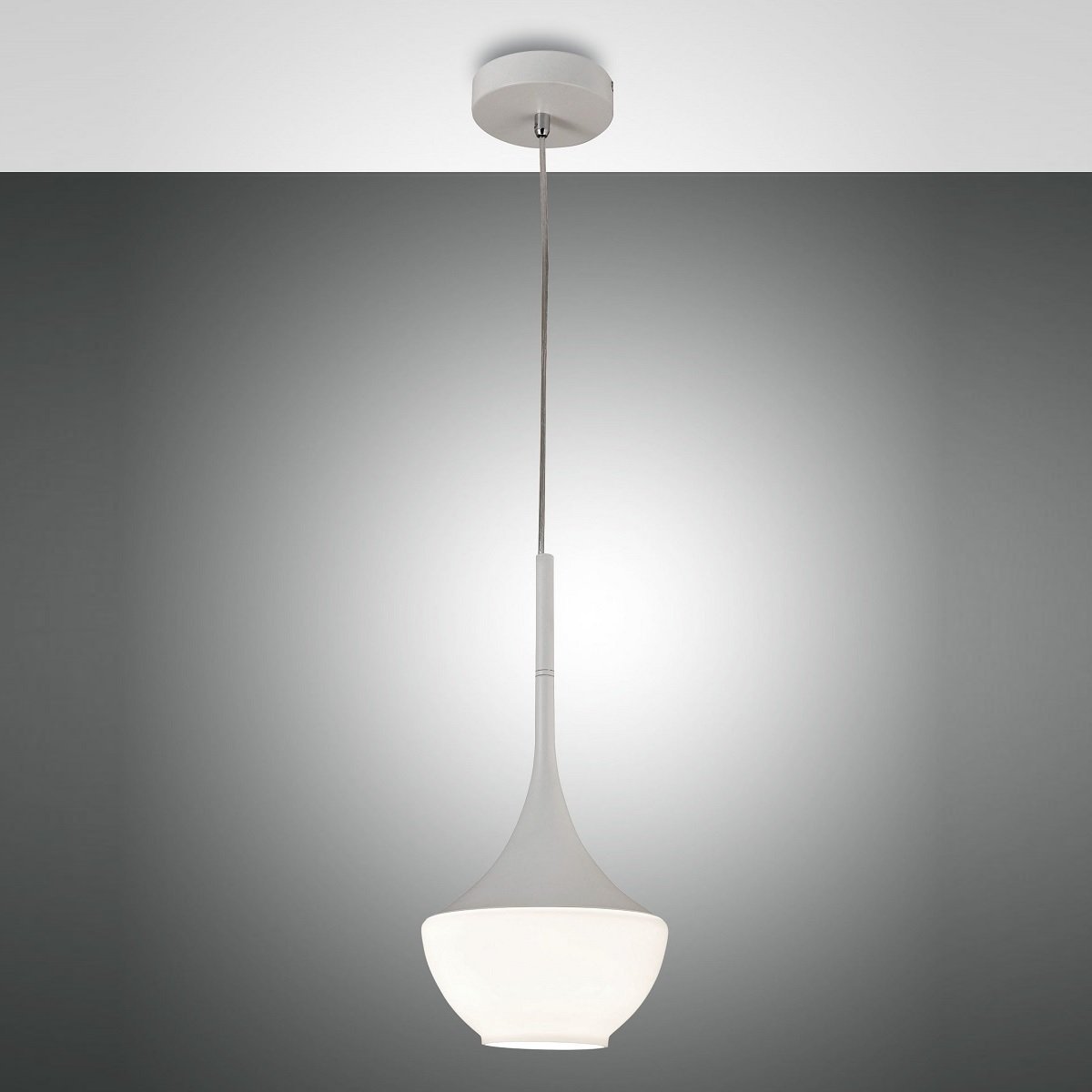 FABAS LUCE No. 3623-41-102 Pendelleuchte Apollo 1-flammig Weiss E27