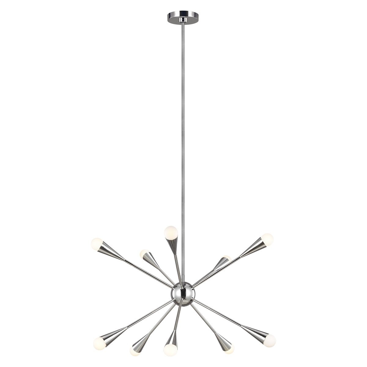 Elstead Lighting Jax 10-Light Kronleuchter Nickel poliert 10-flammig G9 3000K