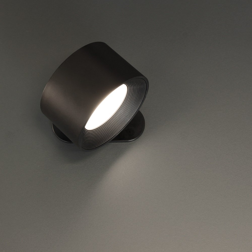 FHL easy 830048 LED Akku Wandleuchte Magnetics rund schwarz matt CCT  dimmbar --> Leuchten & Lampen online kaufen im