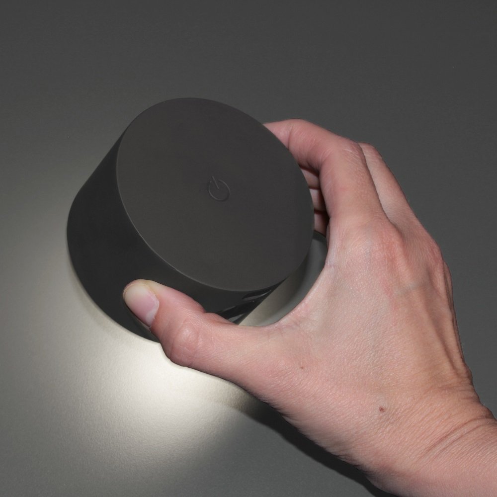 FHL easy 830048 LED Akku Wandleuchte Magnetics rund schwarz matt CCT  dimmbar --> Leuchten & Lampen online kaufen im