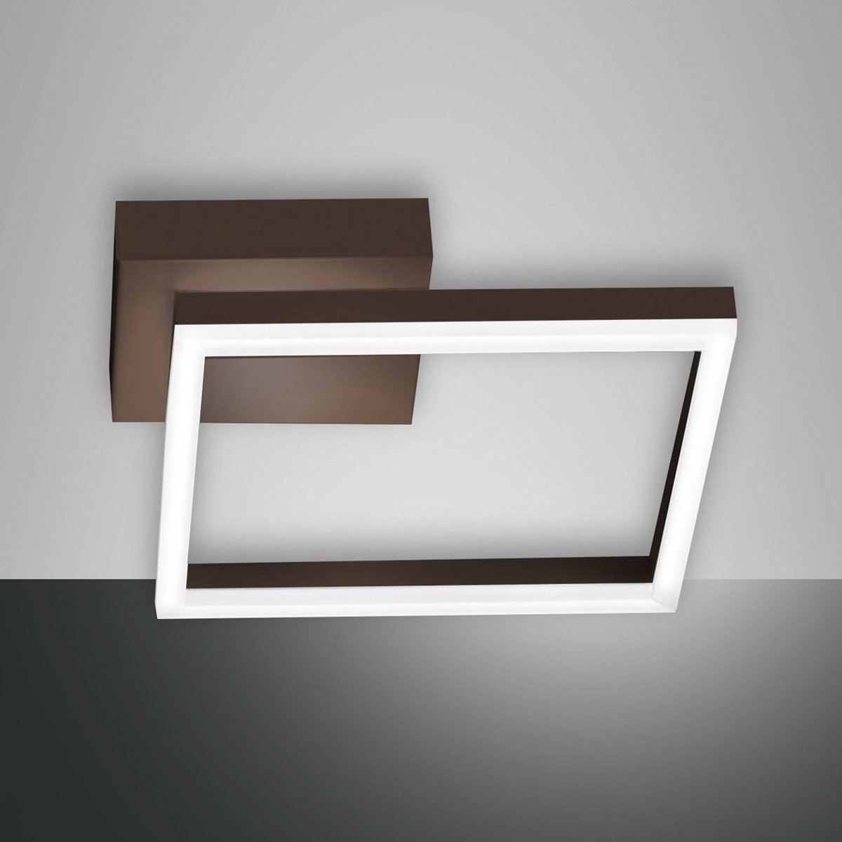 Fabas Luce 3394-21-361 LED Wandleuchte Bard 30x30cm 3000K rostbraun