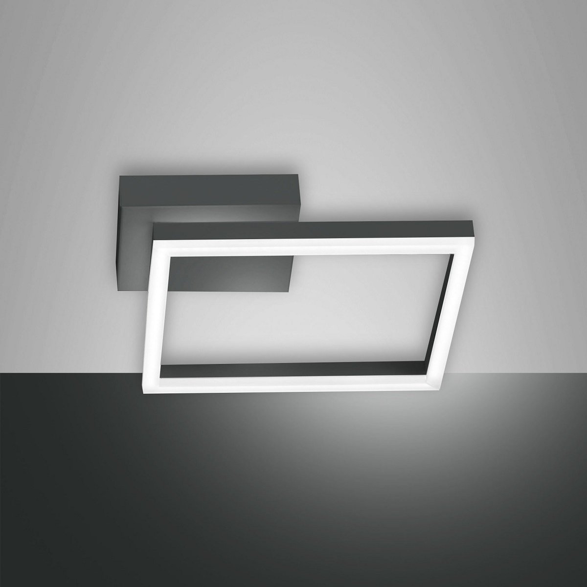 Fabas Luce 3394-23-282 LED Deckenleuchte Bard 30x30cm 4000K anthrazit