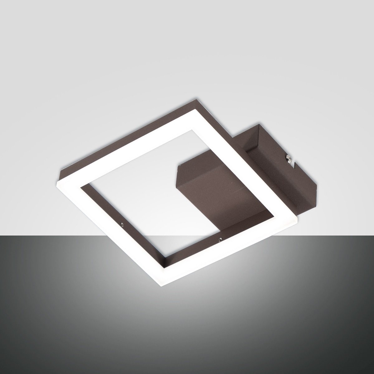 Fabas Luce 3394-24-361 LED Wandleuchte Bard 19x19cm 3000K rostbraun