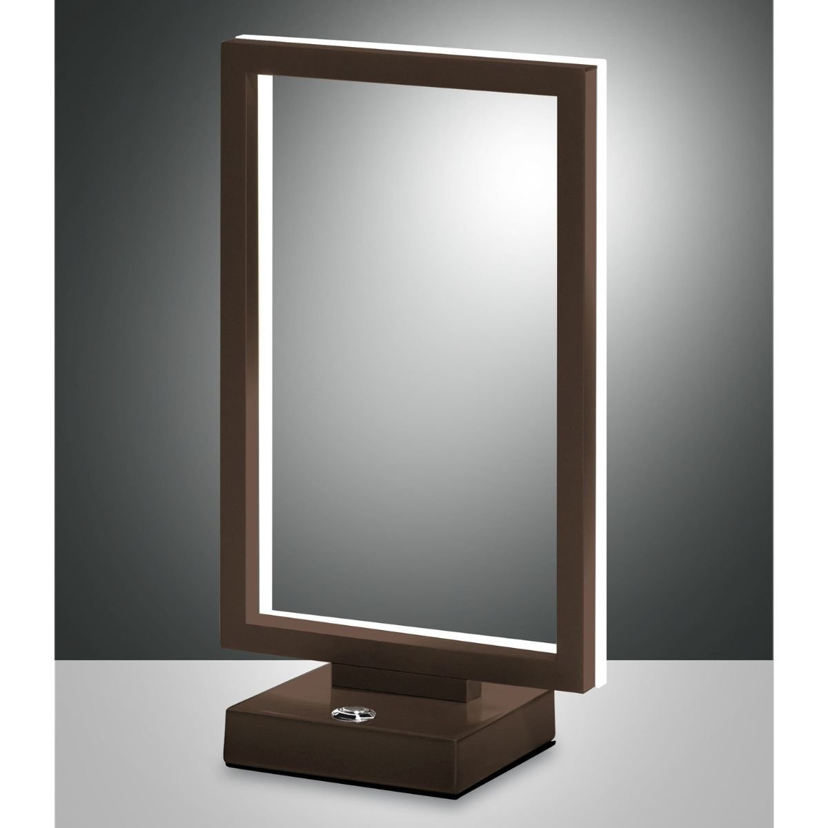 Fabas Luce 3394-30-361 LED Tischleuchte Bard Rostbraun 3000K mit Tastdimmer