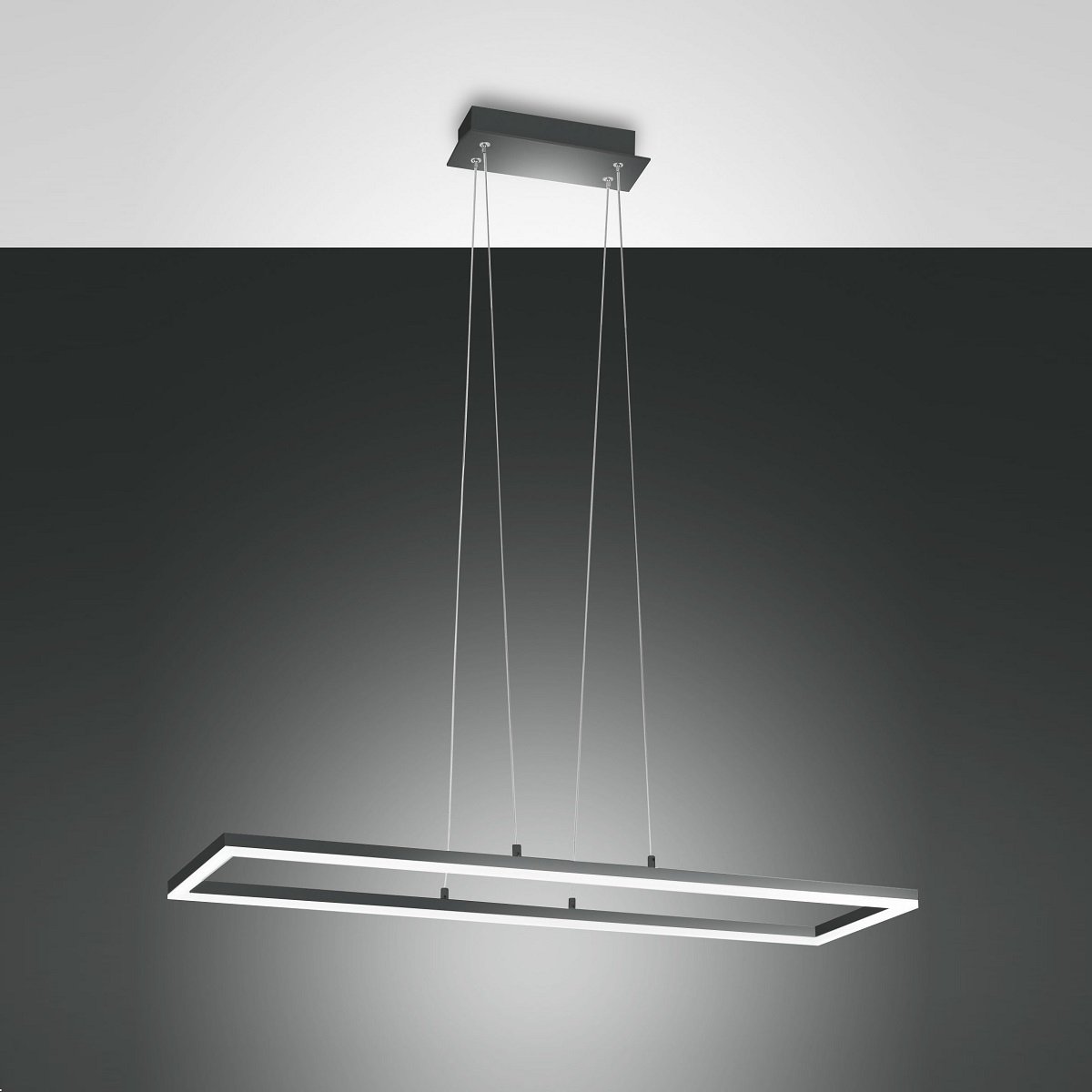 Fabas Luce 3394-43-282 LED Pendelleuchte Bard 92x32cm 4000K anthrazit