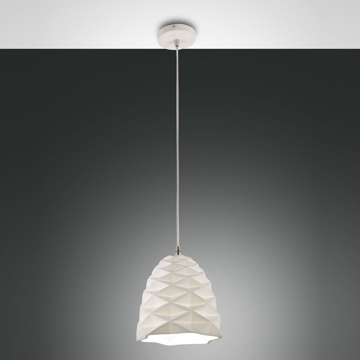 Fabas Luce 3533-40-102 Pendelleuchte Duchessa 20cm Keramik weiss