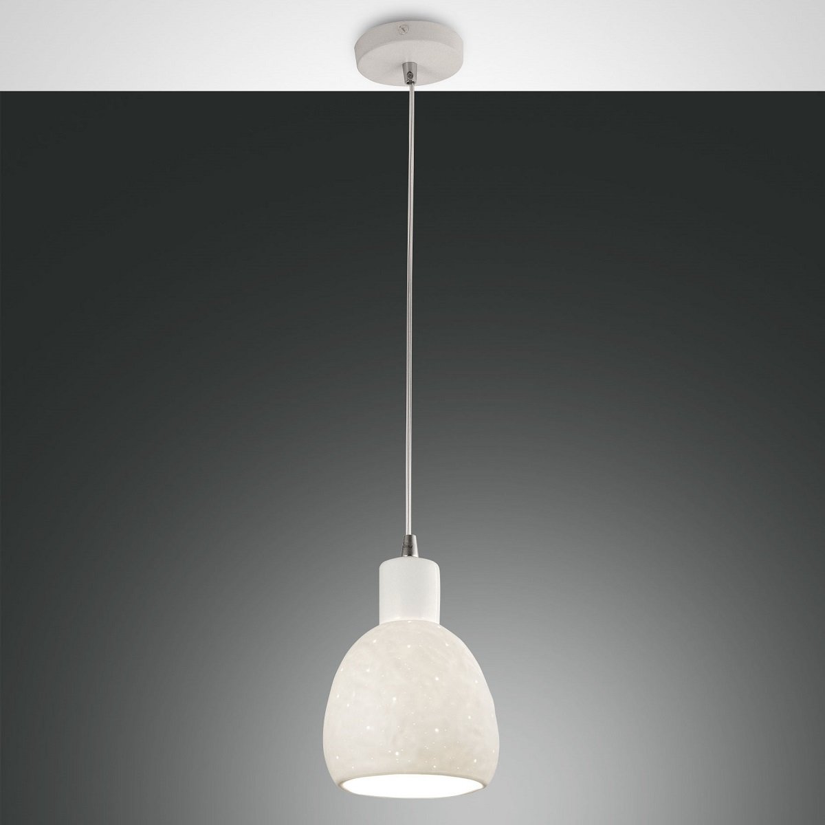 Fabas Luce 3534-40-102 Pendelleuchte Marina 1-flammig Keramik weiss