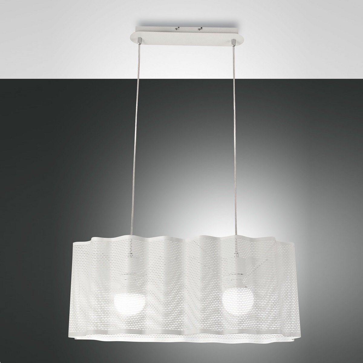 Fabas Luce 3581-45-102 Pendelleuchte Glicine 2-flammig weiss E27