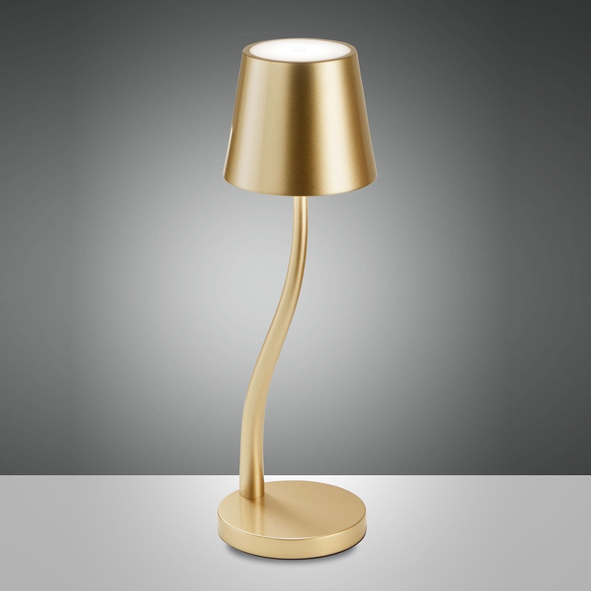 Fabas Luce 3679-30-189 Akku Tischleuchte Judy gold 3000K dimmbar