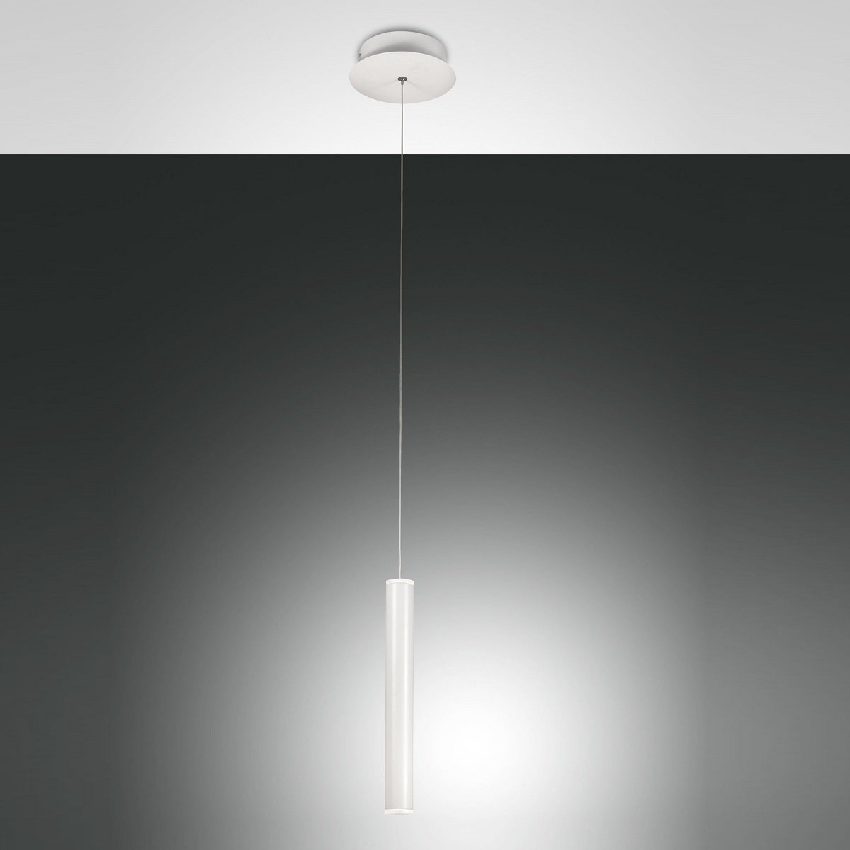 Fabas Luce 3685-40-102 LED Pendelleuchte Prado 1-flammig wei� 16cm