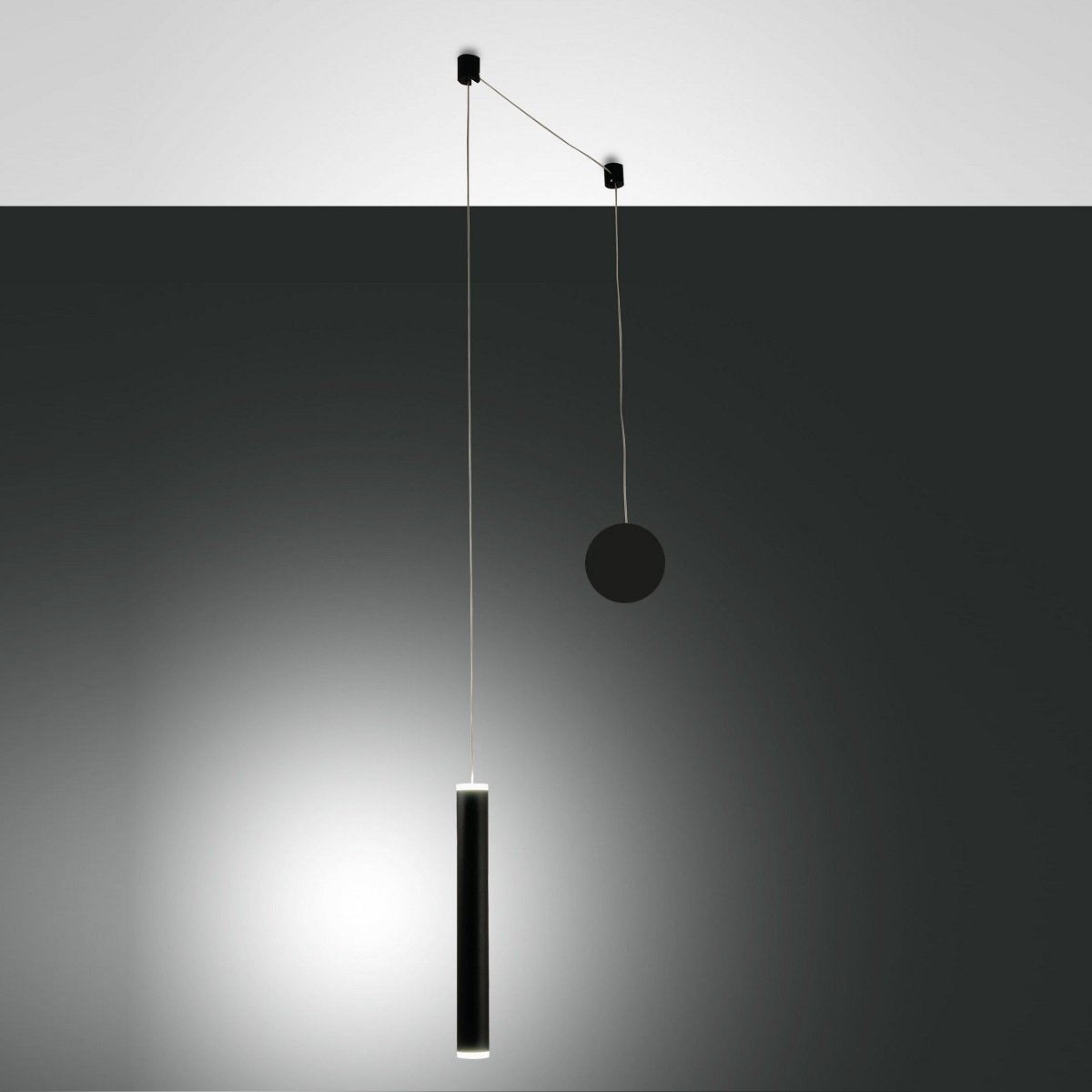 Fabas Luce 3685-41-101 LED Pendelleuchte Prado 1-flammig schwarz 4cm