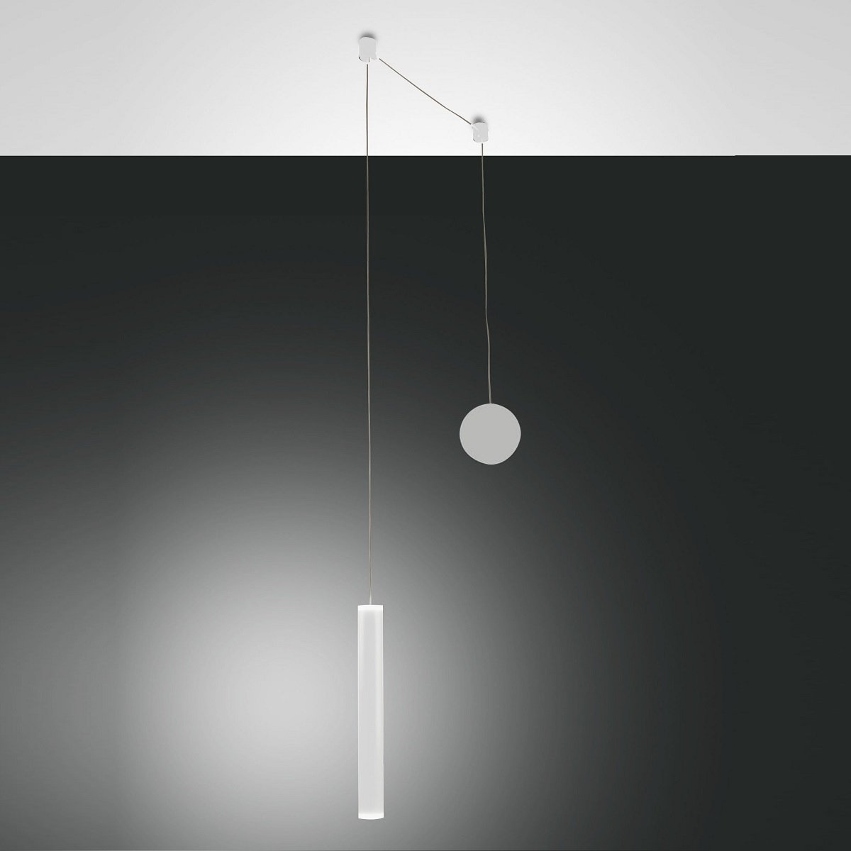 Fabas Luce 3685-41-102 LED Pendelleuchte Prado 1-flammig weiss 4cm