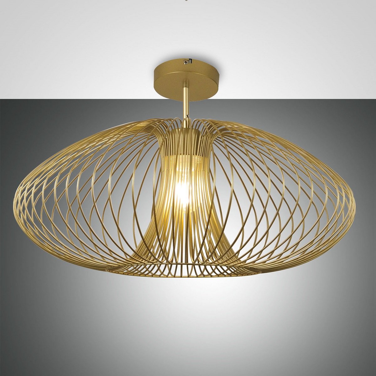 Fabas Luce 3706-65-225 Deckenleuchte Fassa 60cm gold E27